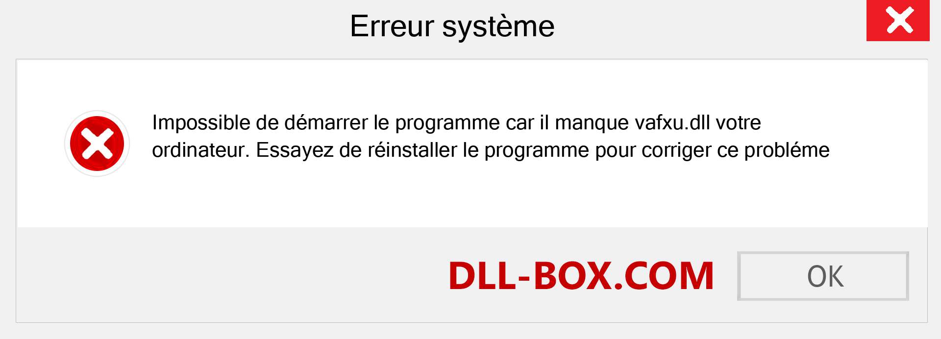 Le fichier vafxu.dll est manquant ?. Télécharger pour Windows 7, 8, 10 - Correction de l'erreur manquante vafxu dll sur Windows, photos, images