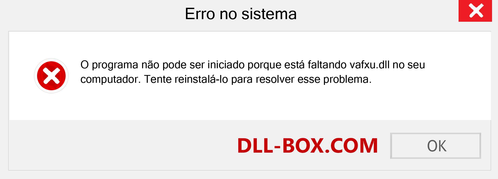 Arquivo vafxu.dll ausente ?. Download para Windows 7, 8, 10 - Correção de erro ausente vafxu dll no Windows, fotos, imagens